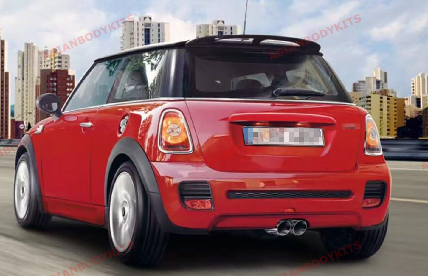 Aftermarket roof spoiler wing for: Mini Hatch Cooper R56 2007-2013 JCW ...