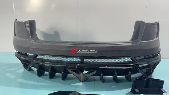 WIDE DRY CARBON BODY KIT FOR AUDI Q8 | RSQ8 4M 2019+   Set include:  Front Bumper Assembly Front Bumper Canards Hood/Bonnet Front Fenders Fender Flares Side Skirts Rear Roof Spoiler Trunk Wing Spoiler Exhaust system Rear Bumper Rear Diffuser