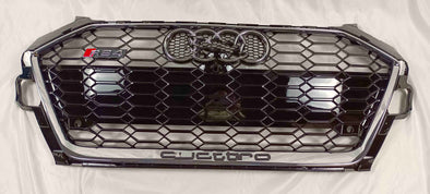 RS4 STYLE FRONT GRILLE FOR AUDI A4 B9 2020 - 2021