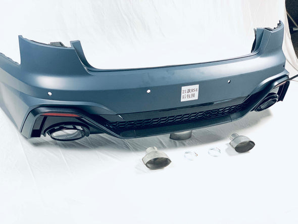 RS4 STYLE REAR BUMPER with DIFFUSER for AUDI A4 B9 2020 - 2021