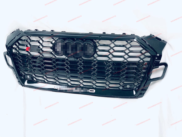 RS5 STYLE FRONT GRILLE FOR AUDI A5 S5 F5 2019+ (BLACK)