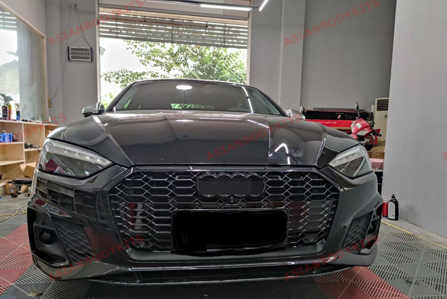 RS5 STYLE FRONT GRILLE FOR AUDI A5 S5 F5 2019+ (BLACK) – Forza ...
