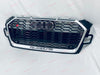 RS5 style FRONT GRILLE assembly for Audi A5 S5 F5 Coupe / Cabriolet / Sportback 2019+ Have PDC holes  License plate holder 1pc (for EURO or China regions) Include badges Include front camera housing with cap Color: Silver frame with black mesh  Material: ABS Plastic  Note: Professional installation is required, on some A5 models PDC sensors brackets can be in clash with hit bar, so you need to modify PDC sensors or hit bar  *If you have front camera, you need to remove it and GLUE to new RS grille