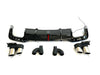 RS5 STYLE REAR DIFFUSER WITH EXHAUST TIPS for AUDI A5 2020 - 2022