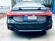 RS7 STYLE BODY KIT for AUDI A7 C8 4K8 2018 - 2023  Set includes:  Front Bumper Front Grille Side Skirts Rear Bumper with Diffuser Exhaust Tips