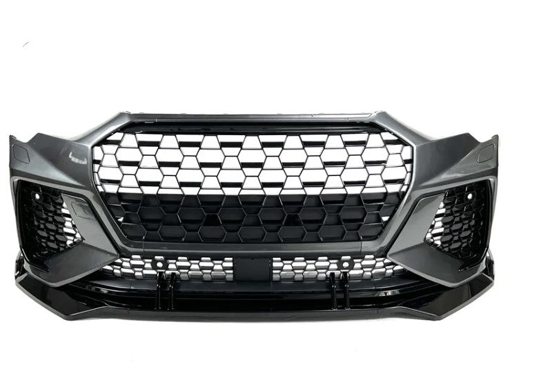 RSQ3 CONVERSION KIT for AUDI Q3 2019 - 2021

Set includes:

Front Grille
Front Bumper
Front Lip
Rear Diffuser
Exhaust Tips

Material: Plastic

NOTE: Professional installation is required