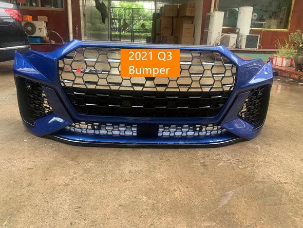 RSQ3 STYLE FRONT BUMPER WITH GRILLE for AUDI Q3 2019 - 2021