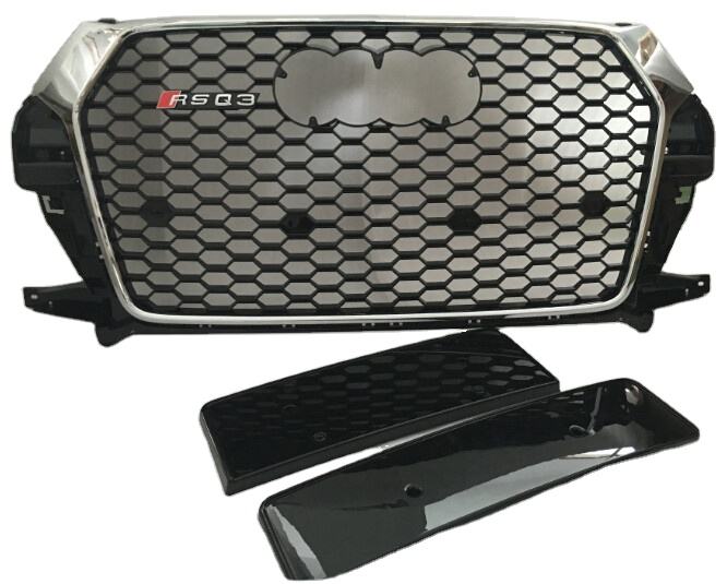 RSQ3 STYLE FRONT GRILLE for AUDI Q3 2015 - 2017
Set include: 
Front Grille
Material: ABS
NOTE: Professional installation is required 
Worldwide Shipping, When purchase please tell us which one you want.