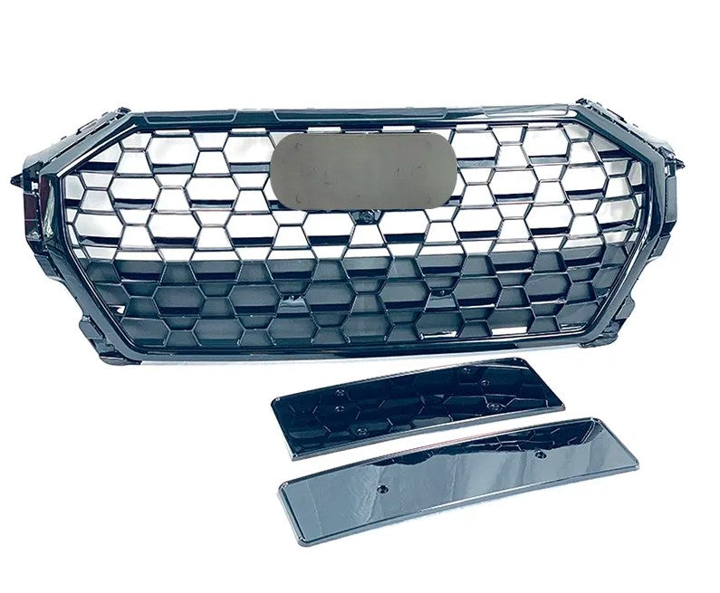 RSQ3 STYLE FRONT GRILLE for AUDI Q3 2019 - 2022
Set include: 
Front Grille
Material: ABS
NOTE: Professional installation is required 