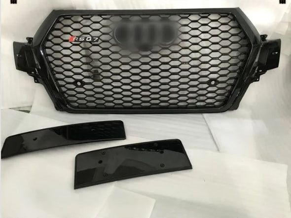 RSQ7 STYLE FRONT GRILLE for AUDI Q7 4M 2015 - 2019  Set includes:  Front Grille