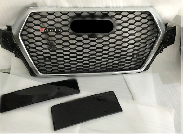 RSQ7 STYLE FRONT GRILLE for AUDI Q7 4M 2015 - 2019  Set includes:  Front Grille