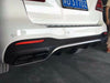 Rear diffuser with exhaust tips 63 for Mercedes Benz GLE AMG (W166)