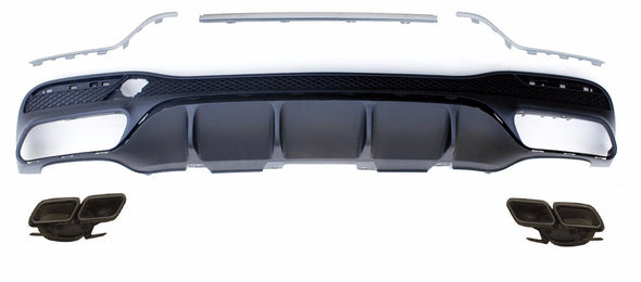 Rear diffuser with exhaust tips 63 for Mercedes Benz GLE AMG (W166)