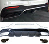 Rear diffuser with exhaust tips 63 for Mercedes Benz GLE AMG (W166)