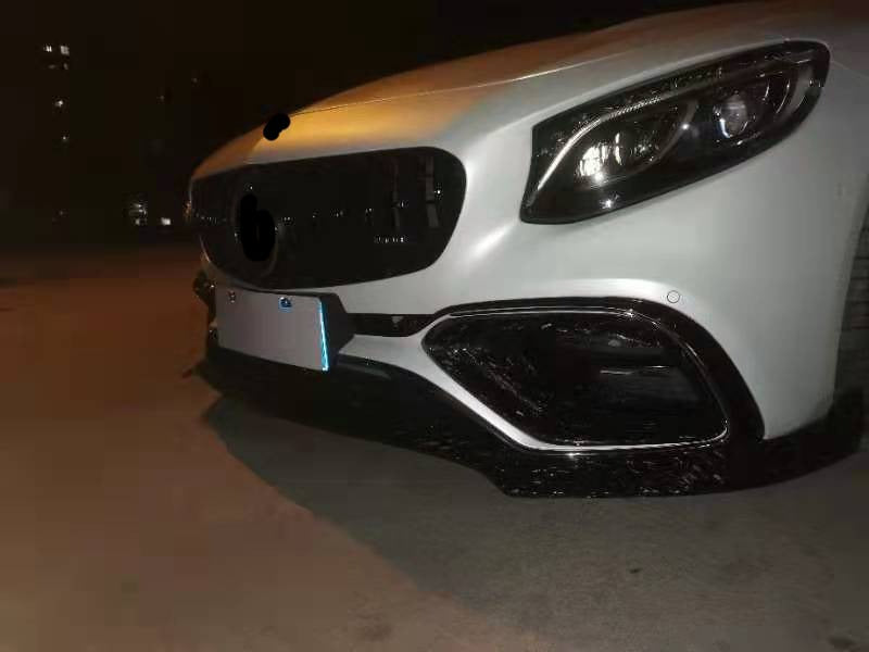 Parts FORGED CARBON LIP for Mercedes Benz S-Class Coupe S63 / S65 AMG C217 2015 - 2021