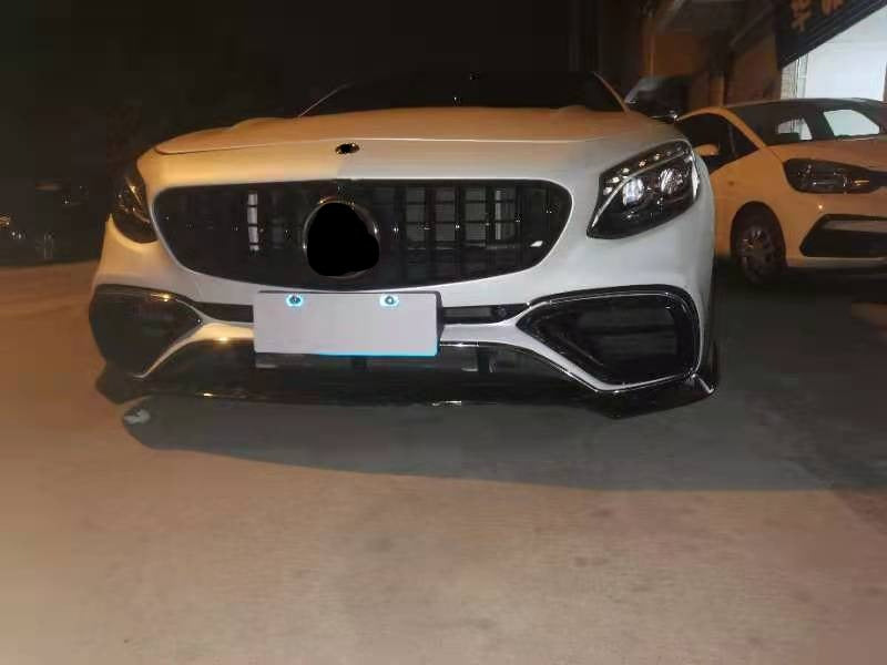 Parts FORGED CARBON LIP for Mercedes Benz S-Class Coupe S63 / S65 AMG C217 2015 - 2021