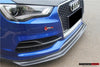 BKSS STYLE CARBON FIBER FRONT LIP for AUDI S3 A3 2013 - 2016