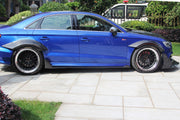 BKSS STYLE CARBON FIBER SIDE SKIRTS for AUDI S3 A3 2013 - 2016