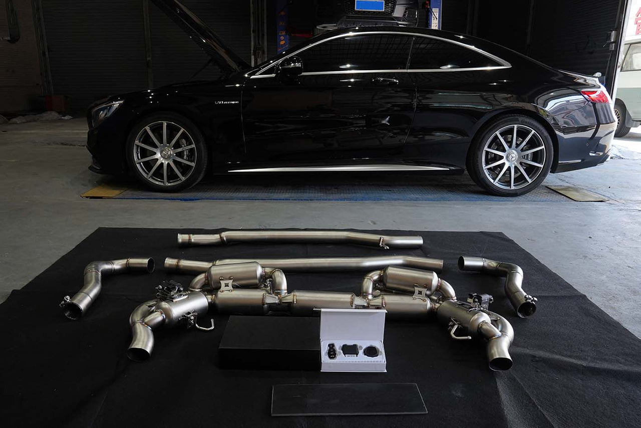VALVED EXHAUST CATBACK MUFFLER for Mercedes-Benz S-Class S63 AMG C217 5.5T Coupe