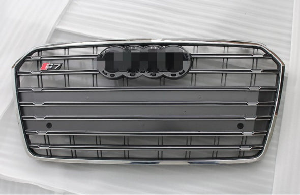 S7 STYLE FRONT GRILLE for AUDI A7 C7 4G8 2014 - 2018  Set includes:  Front Grille