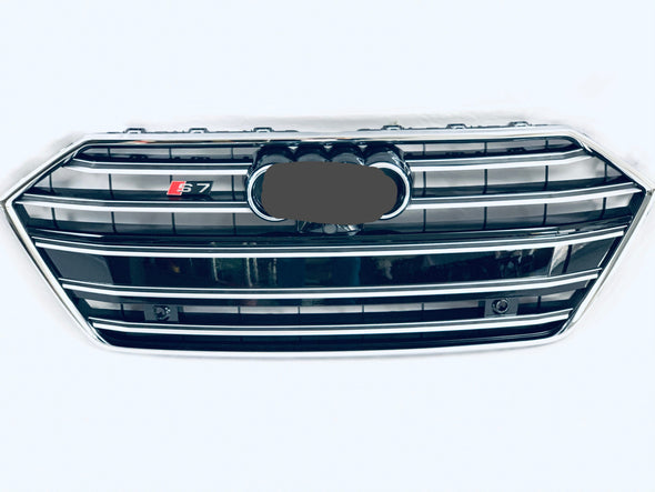 S7 STYLE FRONT GRILLE V3 for AUDI A7 C8 4K8 2018 - 2023  Set includes:  Front Grille