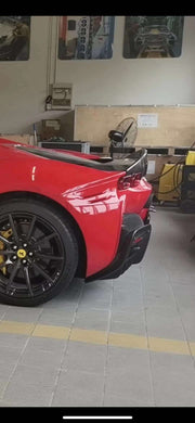 CARBON OEM GENUINE PARTS for FERRARI SF90 2021+  Set includes:  Front Lip Front Trims Side Skirts Side Vents Rear Diffuser Rear Spoiler Wing Material: Carbon Fiber  NOTE: Professional installation is required.  Contact us for pricing