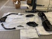 CARBON OEM GENUINE PARTS for FERRARI SF90 2021+  Set includes:  Front Lip Front Trims Side Skirts Side Vents Rear Diffuser Rear Spoiler Wing Material: Carbon Fiber  NOTE: Professional installation is required.  Contact us for pricing