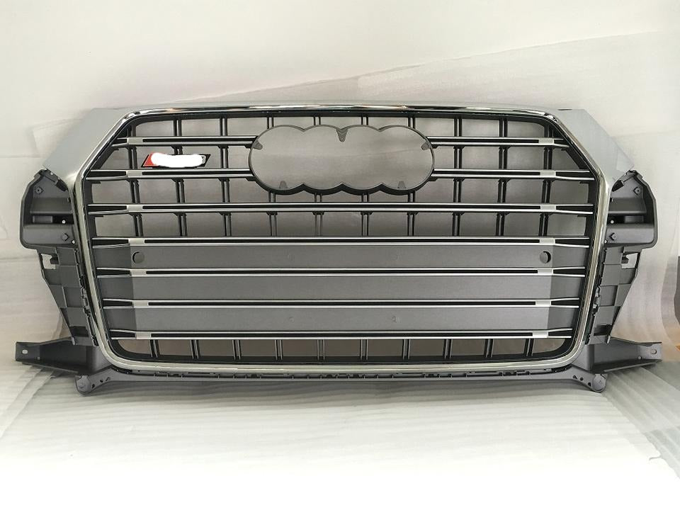 SQ3 STYLE FRONT GRILLE for AUDI Q3 2015 - 2017
Set include: 
Front Grille
Material: ABS
NOTE: Professional installation is required 
Worldwide Shipping, When purchase please tell us which one you want.
