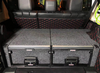 Slide Kitchen Drawer Systems For Land Cruiser Prado 120 LC 120 by Forza Performance  Simplify the storage and organization of equipment and valuables. These lockable drawers with integrated deck and faceplates were designed specifically for the Toyota Land Cruiser Prado 120. Hide the contents from prying eyes, while creating a more convenient and easily accessible storage space in your car. Designed solidly for tough for both on and off-road travel.