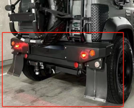 REAR BUMPER FOR SUZUKI JIMNY JB64 | LAND ROVER DEFENDER STYLE