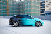 FORZA PERFORMANCE BODY KIT for TESLA Model Y Body Kit for Tesla Model Y  Set include:   Front bumper assembly with front lip Front hood Side skirts Wide fenders (can use without) Rear diffuser Trunk spoiler  Roof Spoiler Material: Carbon or PP