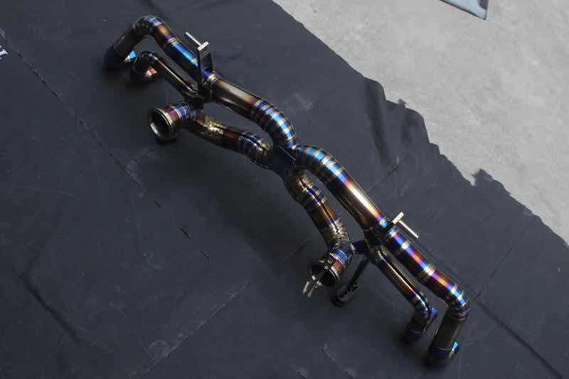 Titanium Muffler Bypass For Lamborghini Huracan