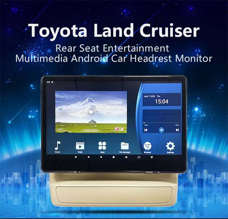 REAR SEAT ANDROID MULTIMEDIA MONITOR for TOYOTA LAND CRUISER 300 LC300 2021+