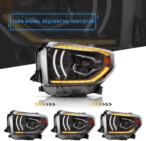 Toyota Tundra Deal Beam LED Projector Headlights 2014 - 2018