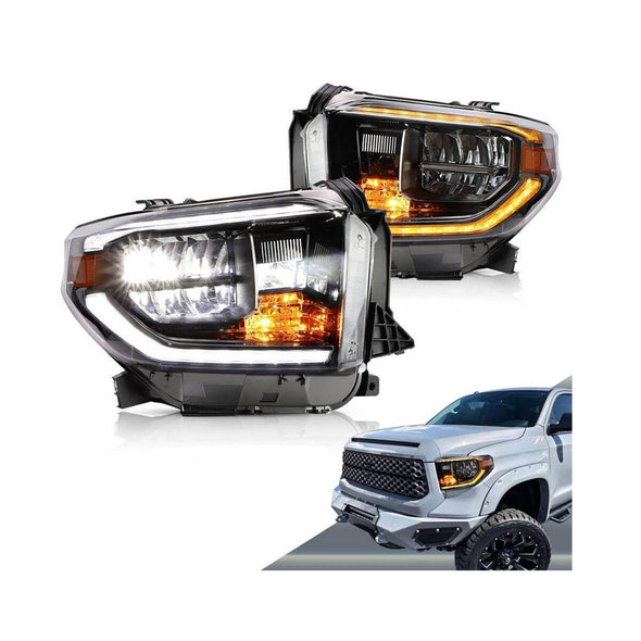 Full Headlights for Toyota Tundra 2014 - 2018 (Chrome)