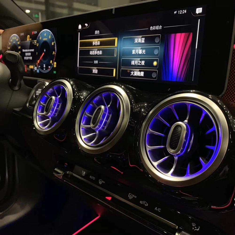 Air vents with ambient lights for Mercedes Benz GLB