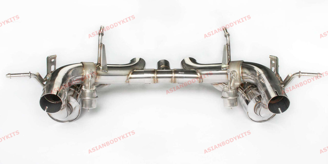 VALVED CATBACK EXHAUST MUFFLER for FERRARI 458 ITALIA / SPIDER 2010 - 2015