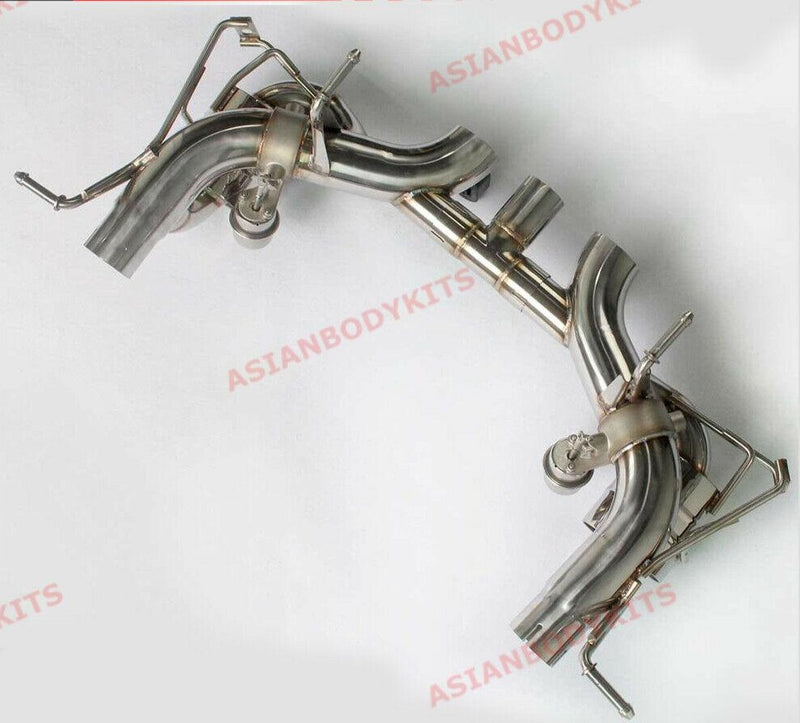 VALVED CATBACK EXHAUST MUFFLER for FERRARI 458 ITALIA / SPIDER 2010 - 2015