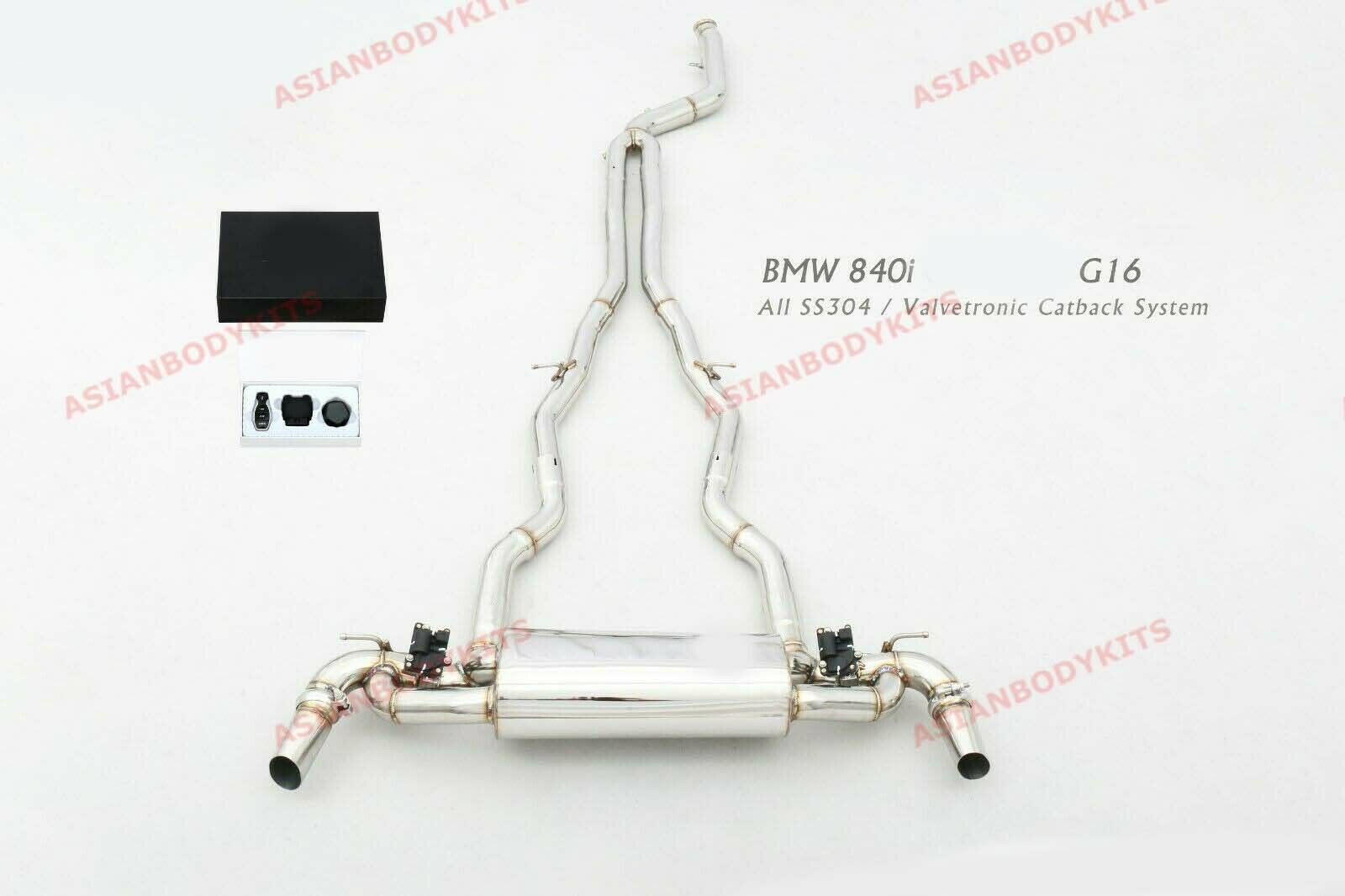 VALVED EXHAUST CATBACK MUFFLER for BMW 8 Series 840i G16 Gran Coupe 3.0 2018+