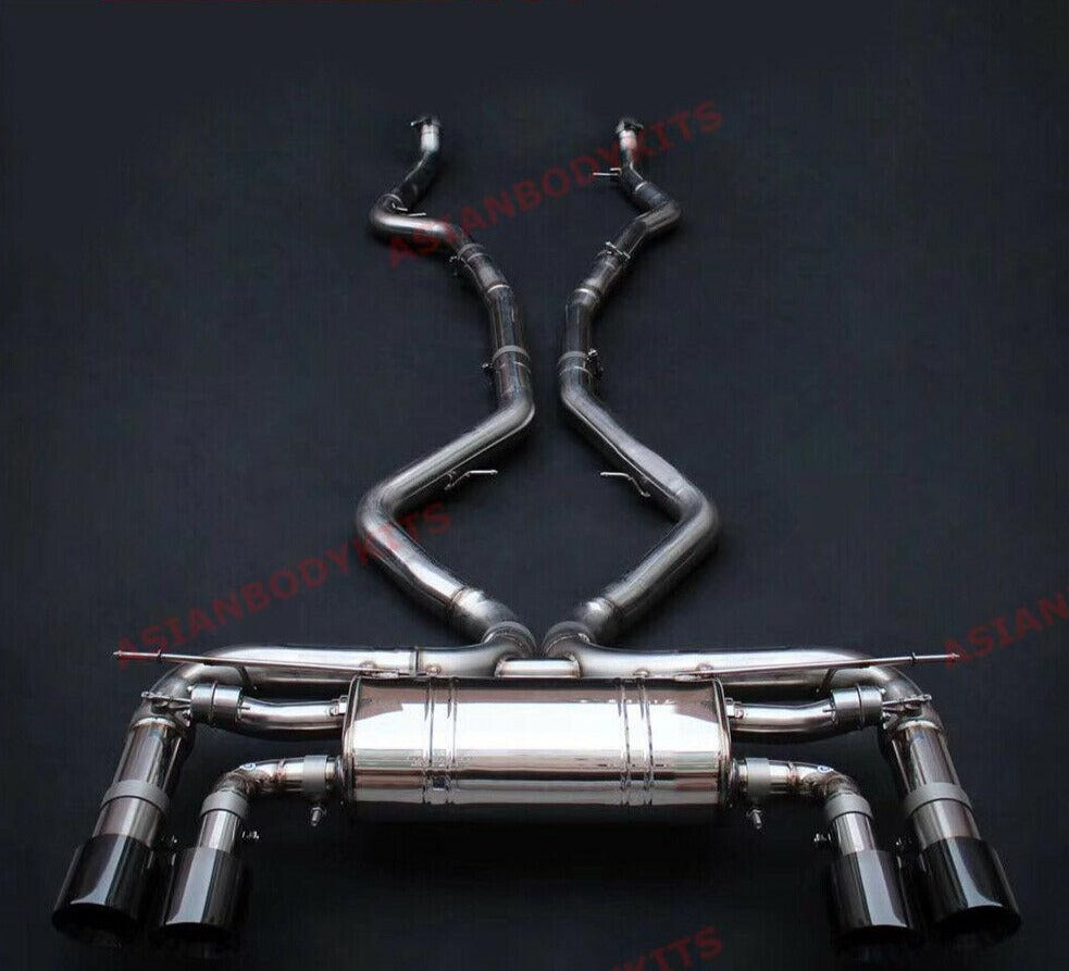 VALVED EXHAUST CATBACK MUFFLER for BMW X5M X6M F85 F86 4.4 2015 - 2019