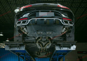Aggressive sporty sound VALVED EXHAUST CATBACK MUFFLER for MERCEDES BENZ S-Class COUPE S63 AMG C217 2014-2017 (Engine: 5.5T)  Set include:  Center pipes  Pair of mufflers with valves The valve control unit and remote controller Material: Stainless steel  Production time: 10 days