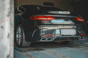 Aggressive sporty sound VALVED EXHAUST CATBACK MUFFLER for MERCEDES BENZ S-Class COUPE S63 AMG C217 2014-2017 (Engine: 5.5T)  Set include:  Center pipes  Pair of mufflers with valves The valve control unit and remote controller Material: Stainless steel  Production time: 10 days