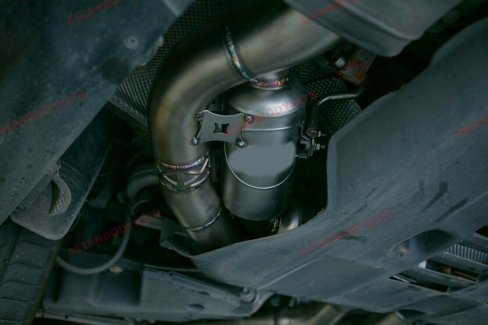 Aggressive sporty sound VALVED EXHAUST CATBACK MUFFLER for MERCEDES BENZ S-Class COUPE S63 AMG C217 2014-2017 (Engine: 5.5T)  Set include:  Center pipes  Pair of mufflers with valves The valve control unit and remote controller Material: Stainless steel  Production time: 10 days