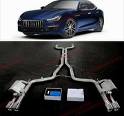 VALVED EXHAUST CATBACK MUFFLER for Maserati Ghibli M157 