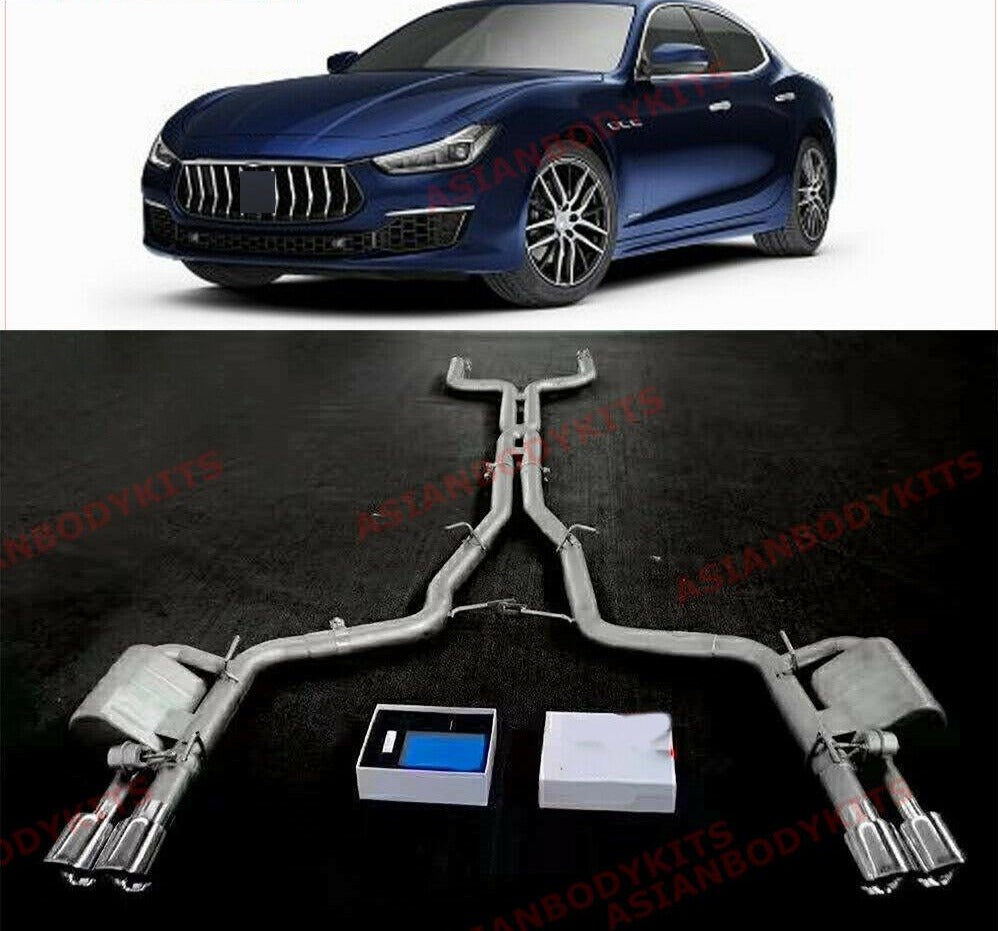 VALVED EXHAUST CATBACK MUFFLER for Maserati Ghibli M157 