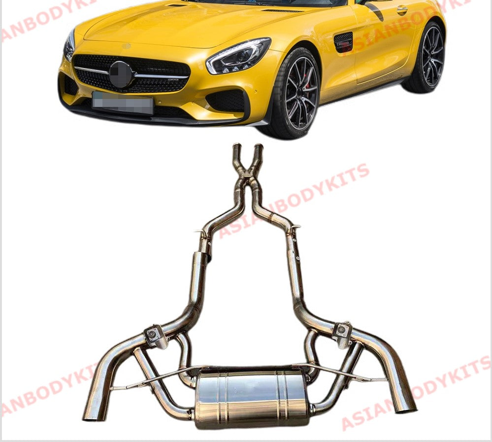 VALVED EXHAUST CATBACK MUFFLER for MERCEDES BENZ AMG GT / GT S 4.0 C190 15 -20