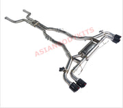VALVED EXHAUST CATBACK MUFFLER with EXHAUST TIPS for BMW X5M F95 X6M F96 2020+