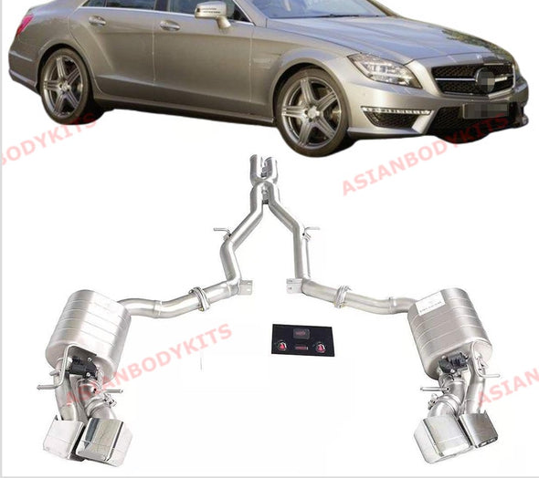 VALVED EXHAUST CATBACK MUFFLER for MERCEDES BENZ CLS 63 AMG W218 11 - 14 (5.5)