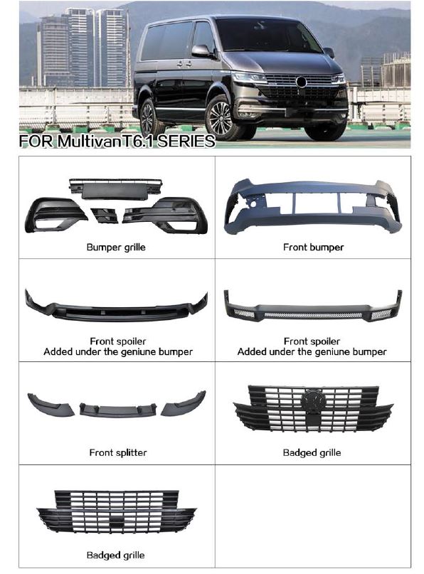 VOLKSWAGEN MULTIVAN PARTS T6.1 SERIES FRONT KIT PARTS