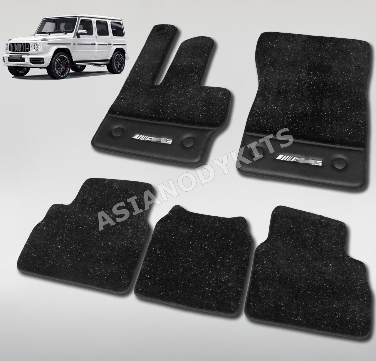 Velour FLOOR MATs for Mercedes-Benz G-class W463A W464 (2018+)